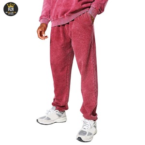 Otoño Invierno ácido lavado pantalones para hombres Casual ácido lavado Joggers pantalones polainas sueltas para hombres pantalones de chándal - Product Image 1