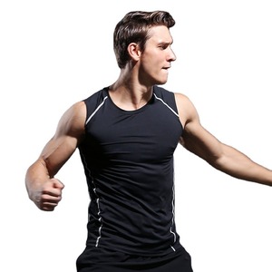 Débardeur Oem de haute qualité respirant tricoté décontracté Sport Fitness hauts d'entraînement pour hommes sans manches gilet de voyage Gym - Product Image 1