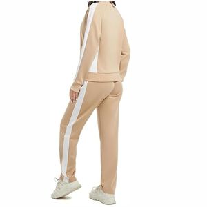 Vêtement de sport pour femme en polyester/coton, imprimé, à séchage rapide, respirant, léger, coupe ajustée, design à capuche, complet, vente en gros - Product Image 2