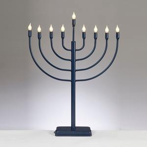Portavelas de lujo de 9 ramas Menorah elegante y resistente de Metal para decoración del hogar regalos de Navidad uso Personal EN LA India - Product Image 1