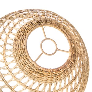 Modern Style Seagrass Straw <strong>Lampshade</strong> <strong>Frames</strong> Raffia Lamp Shades New Design Lamps Cover Made in Vietnam - Product Image 6