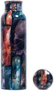 ชุดของขวัญทองแดงเคลือบขวดน้ำ,ชุดขวดน้ำพร้อม2ชิ้นแบบดั้งเดิมแบบฉบับพิมพ์ด้วยมือ - Product Image 3