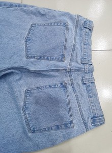 Veste super ample à taille haute, coupe ample décontractée, fermeture éclair, cinq poches, style en toile de cuir de vache légèrement délavée, imperméable, hiver - Product Image 5