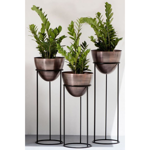 Elegantes macetas Juego de 2 plantas de interior al aire libre Macetas Hierbas Contenedor Plantas Maceta en precio al por mayor - Product Image 3