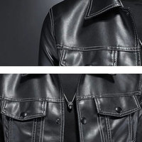 Nouvelle Veste en Cuir de Mouton de Haute Qualité pour Hommes, Imperméable, Respirante, pour Moto, Hiver, Qualité Premium