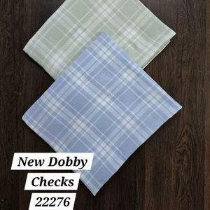 Tissu en dobby à carreaux teint en fil de qualité supérieure pour chemises et vêtements, qualité d'exportation, tissu en dobby tissé à carreaux - Product Image 1