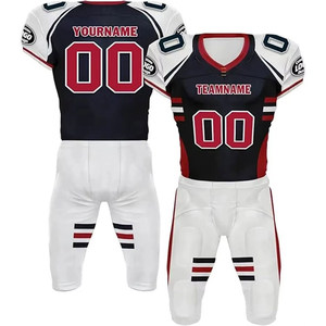 Uniforme de fútbol americano personalizable El mejor material Transpirable Tallas grandes Mangas cortas Diseña tus propios uniformes - Product Image 1