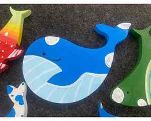 Décoration murale nautique de poisson en bois pour l'exportation de cadeaux Accent de poisson en bois conçu pour l'exportation en vrac et les acheteurs du commerce mondial - Product Image 1