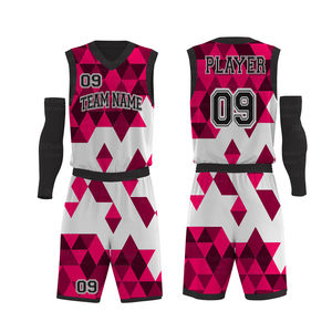 เสื้อบาสเก็ตบอลลายตาข่ายแบบระเหิดเสื้อเจอร์ซีย์กันความชื้นเสื้อบาสเก็ตบอลปรับแต่งได้ - Product Image 3