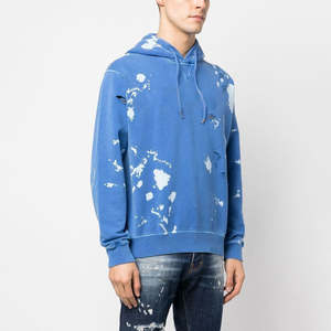 Custom Distressed Embroidery Zipper Hoodies Graphic Heavyweight Oversized Cotton Streetwear <b>Vintage</b> Acid Wash <b>Zip</b> <b>up</b> Men <b>Hoodie</b> - Product Image 5