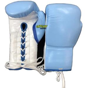 Gants de boxe en cuir à logo imprimé, personnalisables, de qualité supérieure, produit très vendu - Product Image 1
