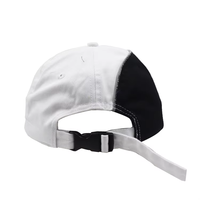 Casquettes de baseball unisexes personnalisées bicolores noir-blanc, 5 panneaux, respirantes, imperméables et ajustables