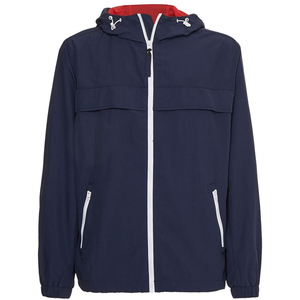 Custom Wholesale Men's Hooded Windbreaker <b>Jacket</b> <b>Lightweight</b> Waterproof Outdoor Sportswear Navy Blue Windproof <b>Running</b> <b>Jacket</b> - Product Image 1