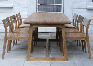 Fuego Durable Teak Farmhouse Villa Outdoor <b>Dining</b> <b>Table</b> - Product Image 3