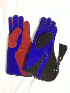 Guante de Cetrería de Cuero con Puño Largo para el Manejo de Rapaces, Guantes de Protección Resistentes para Aves Depredadoras - Product Image 5