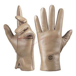 Guantes de invierno de piel de oveja de alta calidad Cómodo Nuevo diseño Guantes de cuero de moda Función de pantalla táctil para conducir al aire libre - Product Image 1