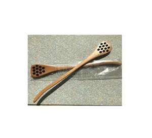 Desain kreatif sendok pengaduk madu kayu Dipper kayu tongkat pengaduk madu kualitas standar paling menarik