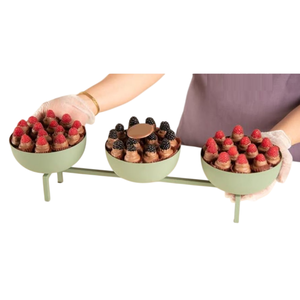 Tazón de Chocolate de Metal dorado de gran calidad, soporte para dulces, diseño clásico, tazón para servir Chocolate de gran tamaño para uso en bodas - Product Image 6