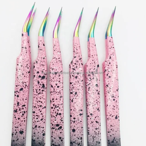 Pinces à épiler professionnelles pour extensions de cils 3D, choix des clients, antistatiques, antimagnétiques, durables, précision, acier inoxydable, lisses - Product Image 3