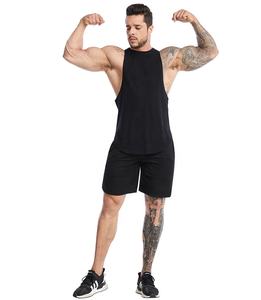 Camisetas sin mangas de algodón de alta calidad para hombre, ropa de gimnasio con logotipo personalizado, estampado de Color sólido, decoración, bolsillo, informal, OEM - Product Image 2