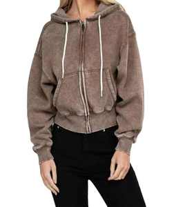 Basics Hoodie Unisexe Anti-Rides Respirant Camo Zip-Up Hoodie 100% Coton Brossé Lavable en Machine pour les Femmes 2026 - Product Image 1