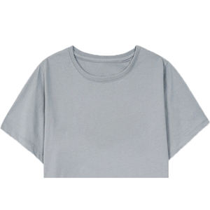 Nouveau T-shirt personnalisé pour femme, col rond, manches courtes, uni, anti-rides, écologique, respirant, en polaire gaufré - Product Image 4