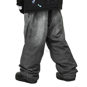 Personalizar Diseño Snowboard Softshell Denim Pantalones Ski Snow Wear Transpirable Outdoor Baggy Style Jeans - Product Image 2