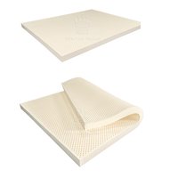 Neue Traditionelle Kühlende Naturlatex-Matratzenauflage aus Vietnam, 20cm Dicke, Weiß, Full/Queen Größe, Hypoallergen