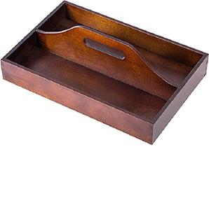 Plateau de service à café et thé en bois massif Unique, plateau de Table à manger, plateau de service à la maison, au bureau, pour les aliments de mariage, Offre Spéciale - Product Image 3