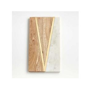 2024 bloc à découper à la mode bois et résine ustensiles de cuisine Style moderne bois résine planche à fromage planche à Pizza plateau de découpe de légumes - Product Image 6