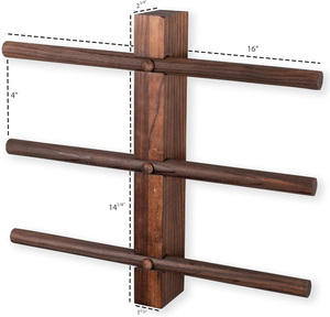 Corps en bois de belle conception et support en métal avec couleur et taille personnalisées et support en métal de 4 bouteilles aux prix de gros - Product Image 5