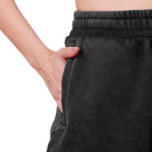 กางเกงวอร์มสีพื้นสำหรับผู้หญิงกางเกงวอร์มลำลองแนวสตรีทสีพื้น - Product Image 4