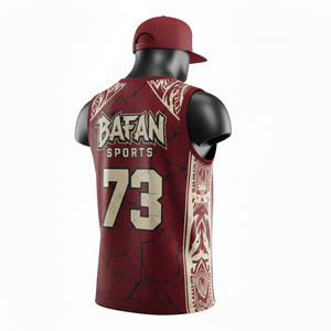 Maillot de basket-ball pour hommes de haute qualité 180 GSM en maille de polyester à séchage rapide, panneaux contrastés de couleur rouge, logo par sublimation, chemise pour hommes - Product Image 5