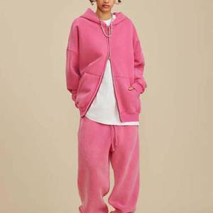 เสื้อฮู้ดมีซิปรูดซิปสำหรับคู่รักผ้าฝ้ายผ้าบาติกสีสดใสมีฮู้ดแบบโบซี่มีซิปรูดซิปรูดโลโก้ออกแบบได้ตามต้องการ - Product Image 1