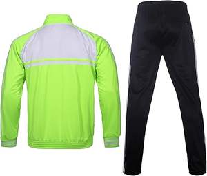 Survêtements surdimensionnés personnalisés, imprimés avec broderie lavée et fermeture éclair Streetwear ensemble de survêtements en coton pour hommes - Product Image 5