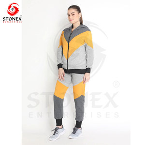 Conjunto de pantalones cortos con capucha y cremallera clásica para mujer, chándal de lana de algodón para mujer, chándal con cremallera, ropa deportiva - Product Image 3