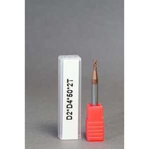 METALDUR 2*50 Fresa de cobre plana de 2 flautas 55HRC TiCN recubierta - Product Image 1