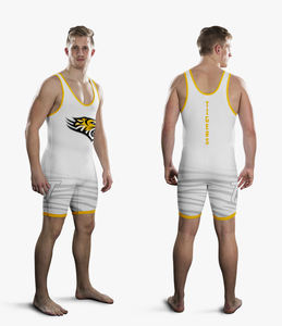 Singlet de Lucha Libre Personalizado para Hombre, sin Tirantes, con Cierre a Presión, de Spandex y Poliéster, Cómodo y Duradero, Ropa de Entrenamiento, Pakistán - Product Image 5