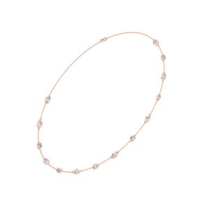 Collar de Lujo para Mujer en Oro Blanco Sólido de 18K con Diamante de Corte Marquesa Cultivado en Laboratorio con Certificación IGI para Bodas o Fiestas - Product Image 2
