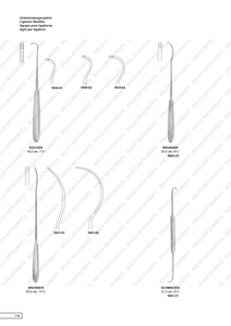 Venta al por mayor aguja de ligadura Jakobi afilada izquierda derecha instrumentos de sutura quirúrgica instrumentos de heridas 210mm - Product Image 4
