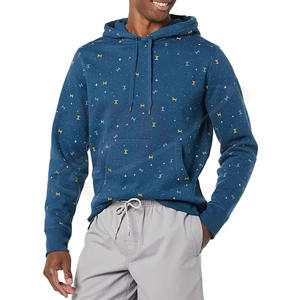 Sudaderas con capucha de forro polar personalizadas de fábrica con patrón sólido para hombre, tallas grandes, corte ajustado, nuevas llegadas, sudaderas para ropa urbana. - Product Image 1