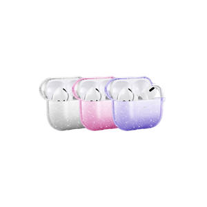 Étui pour AirPods 3 Netzy SAFA Allstar Glittery Transparent Pink TPU, protection antichoc, coque en silicone avec airbag - Product Image 2