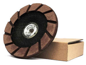 Disque diamanté <span class=keywords><strong>à</strong></span> base céramique de qualité économique 4''/100mm, 4,5''/115mm, 5''/125mm pour le meulage et le polissage des bords de béton - Product Image 3