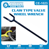 Clé à cliquet de type griffe personnalisable outil de valve de roue en acier au carbone OEM usage industriel finition chromée mesure impériale bricolage