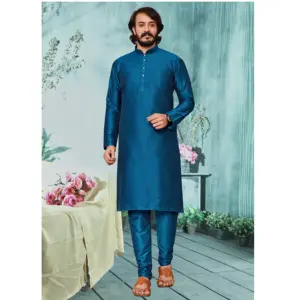 Apparel Accessories Mens Stylist Kurta with Payjama for Ethnic Wear Available at Wholesale Price from India