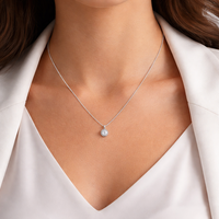 Collar de Cadena de Bolas Ajustable de Plata de Ley 925 de 16-22 Pulgadas con Cierre de Langosta de Bola Deslizante de 4-5mm, Estilo Bohemio Cristiano para Mujer