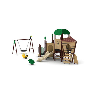 Inspire Active Play: Ensembles d'aires de jeux pour jardins d'enfants PE Board Premium avec toboggans et balançoires personnalisables | Certifié CE/<span class=keywords><strong>CPC</strong></span> - Product Image 1