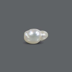 Perle de Basra 6,31 carats, perle d'eau douce naturelle blanche, perle en vrac pour bijoux et fabrication de bijoux - Product Image 1