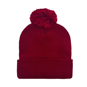 Custom Logo Embroidery Acrylic Bobble Hats Winter Knitted <b>Pom</b> <b>Pom</b> <b>Beanie</b> Cap - Product Image 6