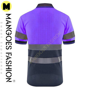 Cintas Reflectantes para Trabajos de Construcción, Camisetas de Seguridad Color Púrpura Personalizadas al Por Mayor, Ropa de Trabajo de Alta Calidad - Product Image 2